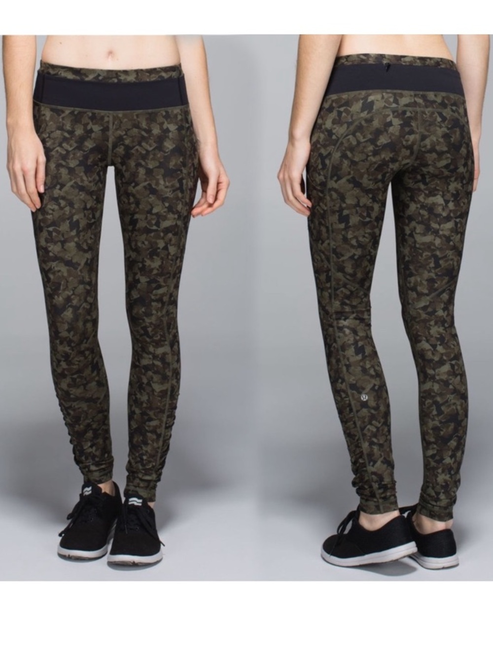 Lululemon Speed Tight Leggings Mystic Jungle Fatigue Green Black Camo Size 6